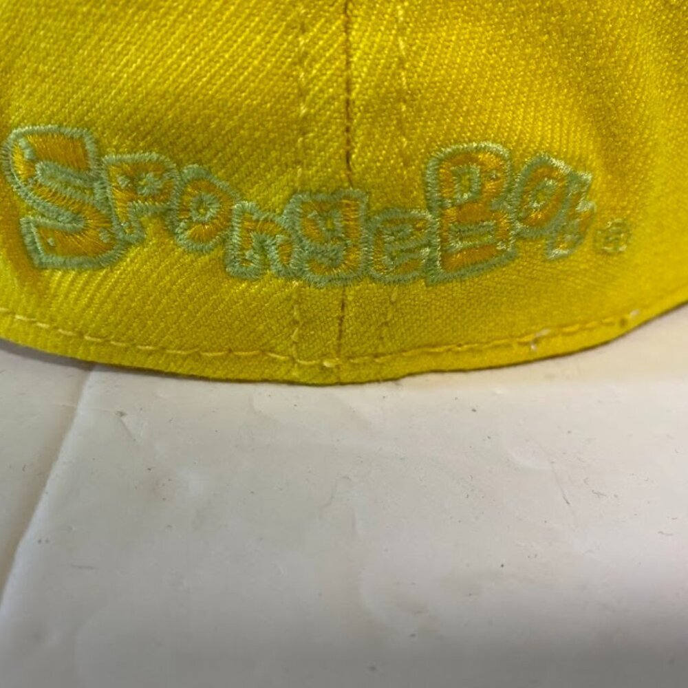Nickelodeon Spongebob Squarepants Big Face Glasses A-Flex Baseball Cap Hat OSFM - Picture 10 of 10